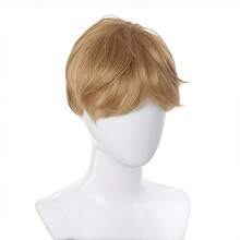 男士短款蓬松逼真合成假发，适合日常佩戴、男士日常角色扮演、派对、动漫、圣诞节装扮、生日、耐热纤维、角色扮演、狂欢节、圣帕特里克节、返校季、世界杯、角色扮演、派对、舞台表演、音乐节、婚礼、舞会等场合。 - 彩色 - 查看 6