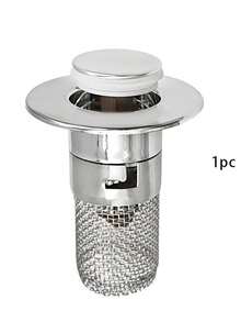 1 cái lưới lọc tóc, dùng cho bồn rửa nhà tắm, lưới lọc bồn rửa bằng thép không gỉ có chức năng giữ tóc, mạ, phù hợp với đường kính lỗ thoát nước 3.4-4.0cm, vui lòng kiểm tra kích thước lỗ thoát nước của bạn! - Bạc - Xem 11
