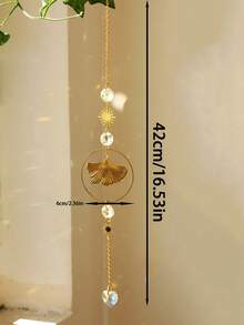 1件波西米亚风太阳、月亮、莲花、银杏水晶捕梦网吊坠，窗户装饰，氛围照明装饰，适用于卧室、客厅、阳台、花园、冥想空间、公寓、宿舍、工作室、咖啡馆、瑜伽馆，节日礼物 - 彩色 - 查看 12