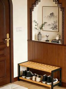 两层/三层简易鞋架，家用鞋柜，经济实惠，节省空间，易于安装，适用于走廊、入口和宿舍。 - 彩色 - 查看 3