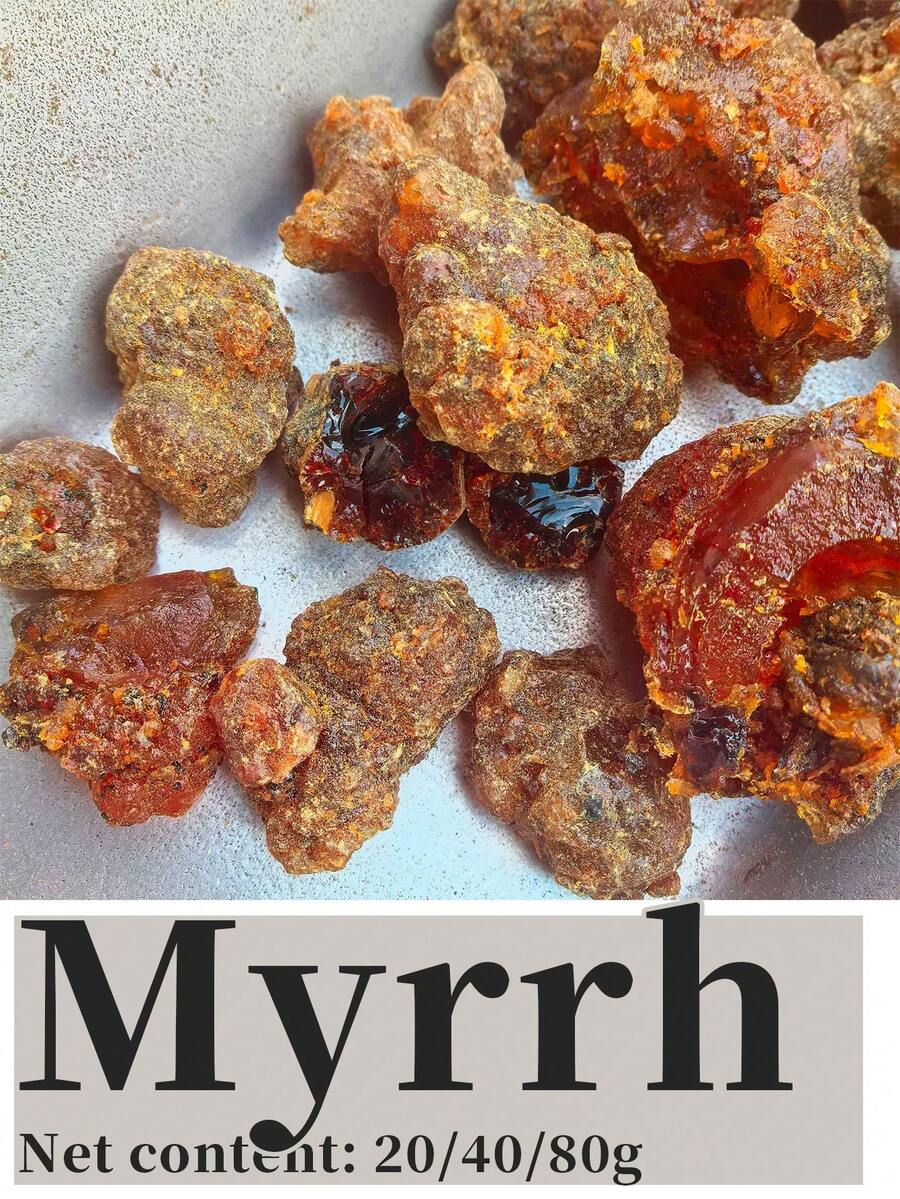 20克/40克/80克，没药，天然没药，芳香疗法，持久留香，芳香疗法，有机没药树脂，空气清新剂，适用于芳香疗法、瑜伽、冥想、卧室、书房、办公室等场所。 - 品質沒藥 - 查看 1