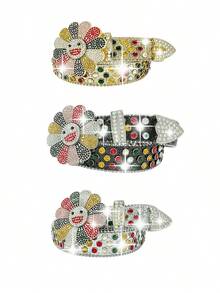 1pc Men's Solid Color PU Leather Belt, Personality Street Hiphop Casual Jeans Belt, High-Quality Versatile Belt. Suitable For Teen Summer Casual Outdoor Athletic Or Vacation Travel Or Graduation Gifts Or Birthday Dress Accessories Or Daily Wear KLX3 - 彩色 - 查看 13