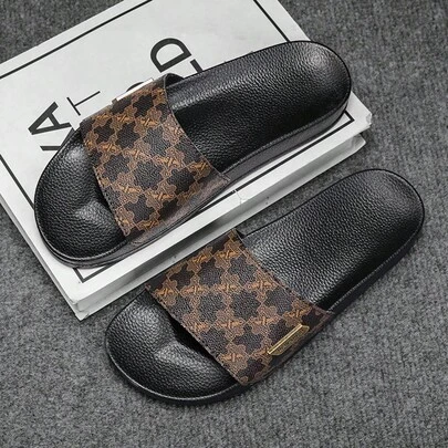 1双拖鞋，2026新款夏季厚底防滑凉鞋，适合居家、浴室、淋浴、户外、海滩穿着。男士人字拖，时尚百搭，情侣拖鞋。