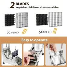 Professional Stainless Steel Potato Chip Cutter With 2 Blades - Convenient Potato Slicer For Home And Restaurant Use, Restaurant-Quality Kitchen Tool | Modern Kitchen Gadget | Kitchenware - Multicolor - View 10