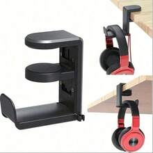 Rotatable Headphone Stand, ABS Material, Universal Desktop Headphone Hanger For Gaming & Office - View 2