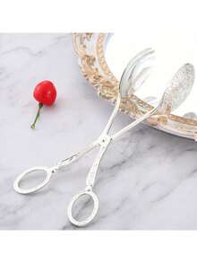 1 chiếc kẹp gắp salad bằng kim loại màu bạc, kẹp phục vụ bánh tự chọn sang trọng cho tiệc tùng, dụng cụ ăn uống đa năng. - Nhiều màu - Xem 1
