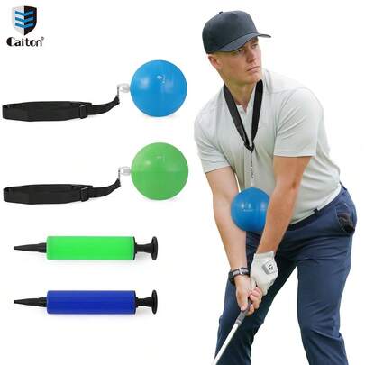  Caiton 1-Piece Golf Aid - Golf Swing Posture Corrector, Designed To Adjust Arm Alignment And Swing Rhythm, Helping To Improve Swing Accuracy And Consistency. Suitable For Indoor And Outdoor Practice, Optimized For Improving Golf Swing Technique, Suitable For Beginners To Professional Golfers, It Is An Ideal Training Aid For Improving Swing Performance.