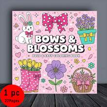 Flowers And Butterflies: A Simple Yet Bold Coloring Book - 22 Unique And Interesting Illustrations To Challenge Your Mind - Unique Artistic Designs, Creative Expression, Interesting And Distinctive Artworks, Halloween, Christmas, Thanksgiving Gifts, High-Quality Paper - Single Piece - View 1