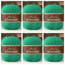 6卷/150克羊驼毛柔软马海毛纱线，适合婴儿手工编织，可用于编织帽子、围巾、毛衣、披肩等DIY作品。 - 6件裝 - 查看 24