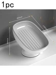 Khay đựng xà phòng có giác hút, thiết kế hai lớp không lỗ, giúp cất giữ và thoát nước xà phòng nhanh chóng trong phòng tắm. - nhiều màu - Xem 9