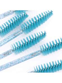 300/100/50/1 Disposable Mascara Wands Eyelash Brush Spoolies For Eyebrow Eye Lash Extension Blue - Multicolor - View 2