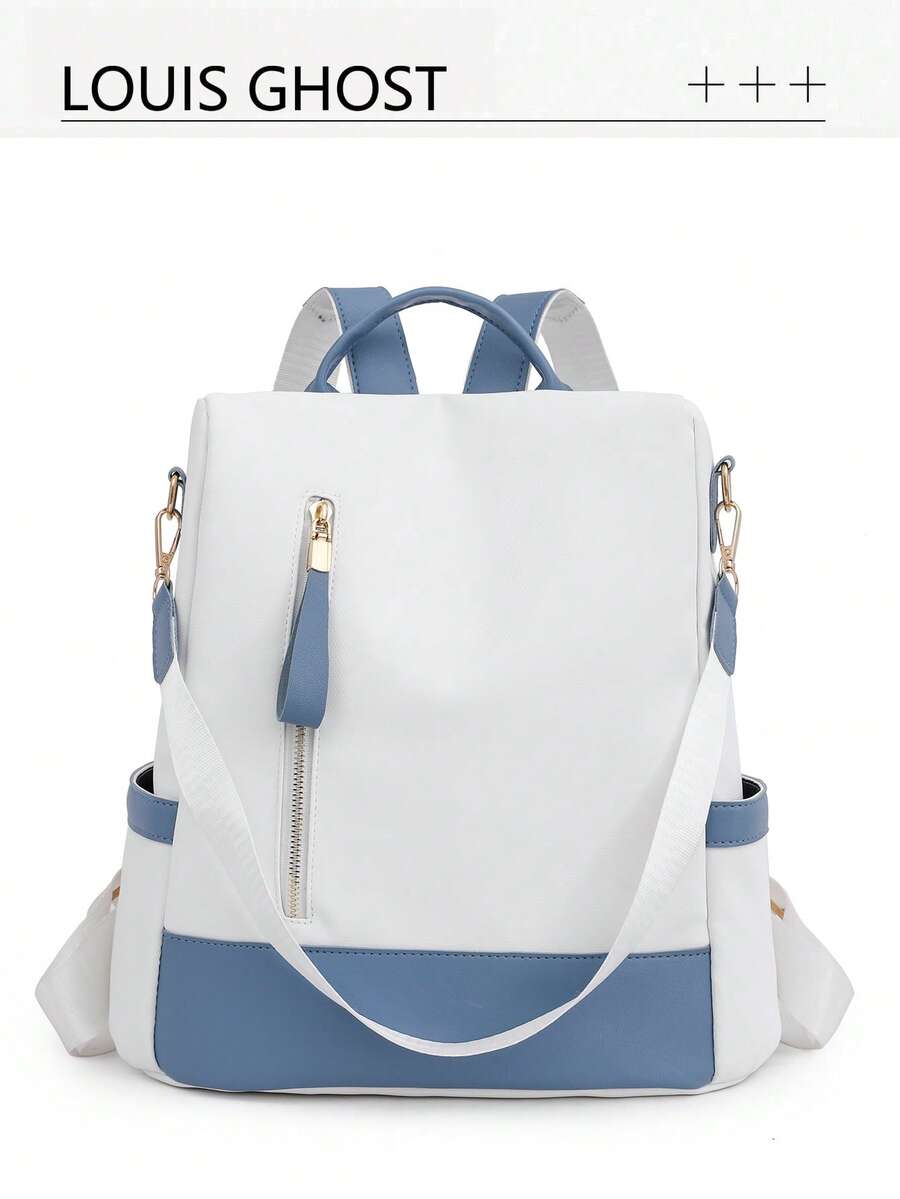 New Chinese Style Butterfly Print Sweet Women Backpack, Fashion, Suitable For Students, Office, Commuting, Travel, Multi-Functional Anti-Theft Waterproof Backpack