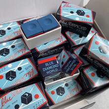 1pc Professional Blue Billiard Chalk, Enhanced Grip, Long-Lasting, Anti-Slip Cue Stick, Integrated Front Wiper, Perfect Gift For Billiard Enthusiasts - Multicolor - View 6