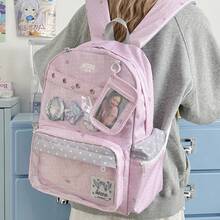 Women Fashion Backpacks - Pink - View 2