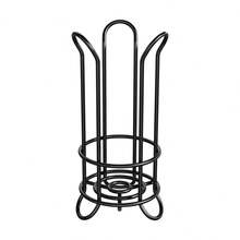 1pc Metal Upright Tissue Paper Holder, Bathroom Toilet Roll Dispenser - Vertical - View 14