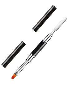 1支美甲硅胶雕塑笔，适用于亚克力3D花朵雕刻和塑形，可点画，二合一硅胶美甲工具，勺形切片雕塑固体凝胶美甲刷 - 彩色 - 查看 8