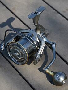 BILLINGS NGK PRO 海水纺车轮，8000-14000型，最大拖拽力33磅，大型鱼类渔轮，铝合金线杯，可兼容编织线，超顺滑强劲海钓轮 - 銀色 - 查看 5