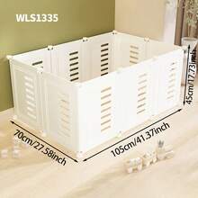 Detachable & Assembable Small Pet Playpen, Resin Plastic Safety Fence Suitable For Miniature Dogs, Medium-Small Puppies, Kittens, Rabbits, Guinea Pigs And Other Small Animals - Multicolor - View 13