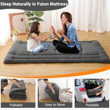 Sofa Bed Mattress - Dark Gray TWIN (99*203cm) USA - View 7