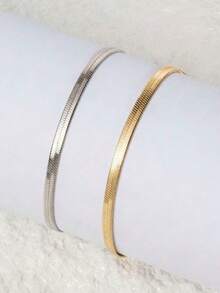 两件套手链，适合日常佩戴和约会 - 彩色 - 查看 2