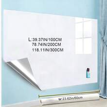 Whiteboard Wall Sticker, Reusable Small Chalkboard Self-Adhesive Erasable Writing Board For Home, Office, School, Removable Without Damaging Walls - White 1pc - View 5