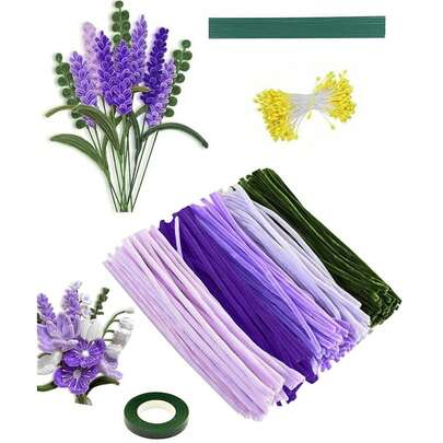 Nguyên liệu len thủ công dày dặn, màu tím nhạt, tím đậm và xanh rêu. Bộ len thủ công làm hoa, các sợi len rời dùng cho đồ thủ công mỹ nghệ, trang trí và làm hoa trang trí DIY sáng tạo.