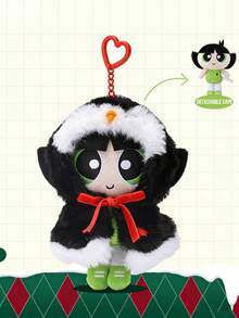 The Powerpuff Girls Holiday Character Keychain Bag Charm Pendant, Reindeer Snowman Penguin Costume Design Options, Cartoon Winter Cosplay Outfit with Detailed Expression and Decorative Elements, Soft-Touch Fabric Surfaces with Fine Stitching and Qualityefarsman, 1pight Hanging as Character Collectible for Daily Styling Display Decoration and Desk Accent, Eye-Catching Seasonal Cartoon Accessory for Character Fans and Art Figure Collectors, Ideal Christmas Holiday Birthday Gift Choice for Friends Couples and Special Celration Moments - 彩色 - 查看 11