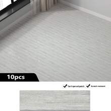 10pcs/20pcs Set 40x15cm/15.75x5.91in 0.6m²/1.2m² Removable Peel And Stick Floor Tiles, PVC Wood Grain Floor Stickers, Furniture Decor For Bedroom, Kitchen, Living Room, Hotel - Multicolor - View 10