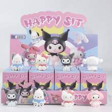 SANRIO 三丽鸥神秘礼盒——内含可爱的动漫风格PVC手办，包括小黛西、酷洛米、美乐蒂和肉桂狗！每个礼盒包含1个随机收藏品，是可爱动漫迷的必备之选，可用于装饰汽车仪表盘、家居书架、电脑显示器、桌面以及三丽鸥收藏角落！这款礼盒是送给三丽鸥爱好者、盲盒收藏家、动漫迷以及各年龄段朋友的绝佳生日、圣诞节、复活节、万圣节和节日礼物！ - 彩色 - 查看 3