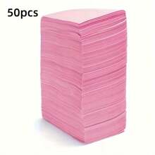 5/50片装一次性无纺布美甲桌垫，美甲护理垫，纹身桌垫，美甲桌垫，一次性清洁垫，永久化妆纹身转印纸纹身配件 - 彩色 - 查看 1