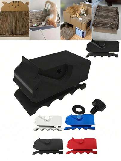 1 chiếc dao cắt bìa cứng cầm tay in 3D, dùng để tự làm bảng cào móng cho mèo, dụng cụ để cắt các dải bìa cứng.