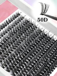 Waloshow 12 Pairs 10-16MM Mixed Natural Segmented False Eyelashes, Thick & Curly, For Daily Wear & Party - D - View 11