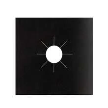4pcs Heat Resistant, Oil-Proof, Reusable Gas Stove Burner Covers, Black And Silver With Raised Edges To Prevent Oil Stains And Spills - View 16