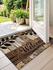 Thảm chùi chân kiểu cổ điển hình cây đá nhiều màu sắc "Chào mừng", thích hợp cho phòng tắm, nhà bếp, ngoài trời, trong nhà, hành lang, phòng ngủ, phòng khách. Có thể giặt máy, dễ vệ sinh, đế chống trượt. Thích hợp trang trí phòng ngủ mùa đông, trang trí ngày lễ Tình nhân, phụ kiện phòng tắm, bộ trang trí phòng. - Nhiều màu - Xem 6