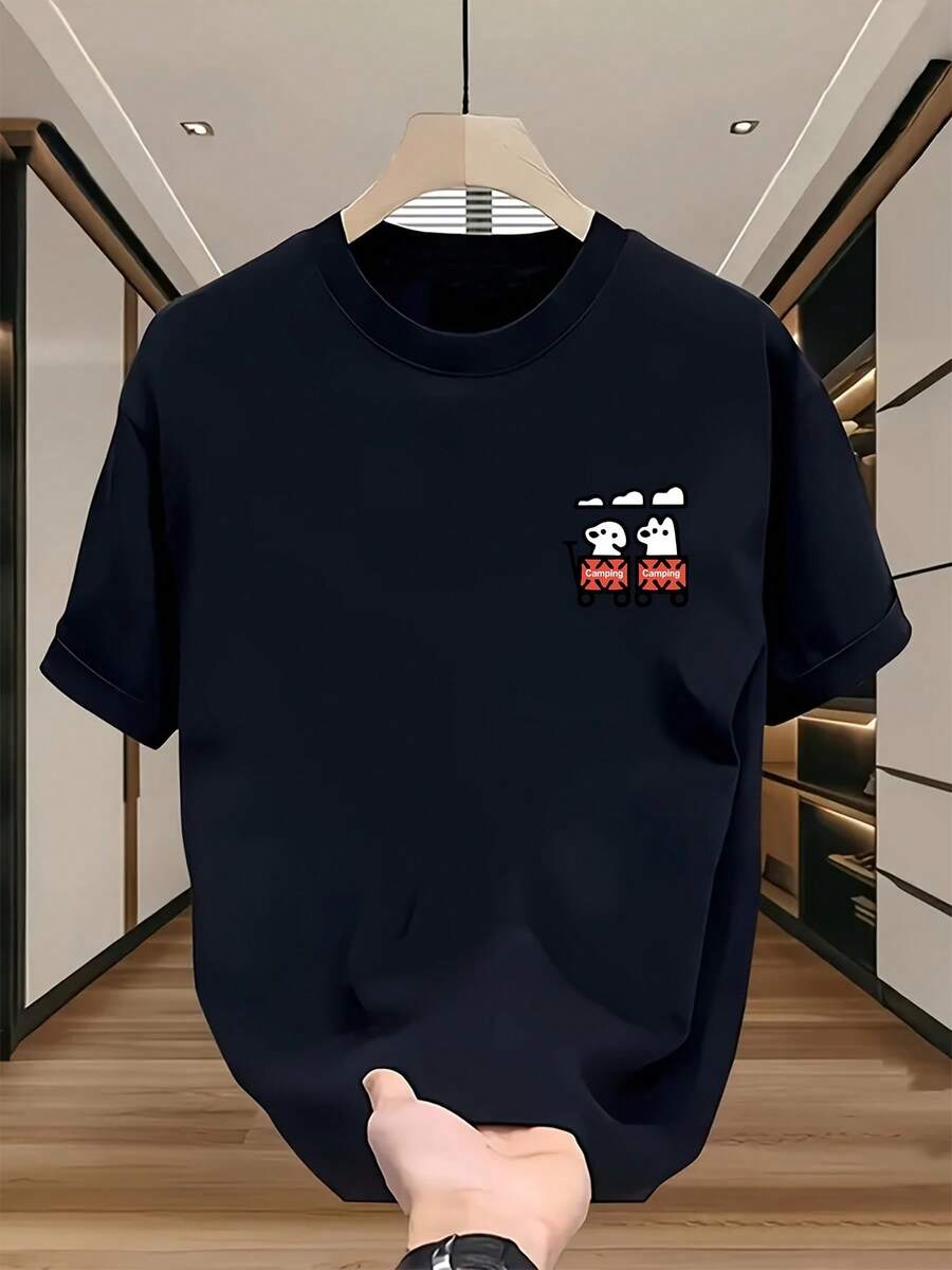 Men Outdoor Tees & Tanks - Black - View 1