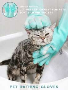 8pcs Pet Grooming Kit: Comb, Towel, Massage Brush, Cleaning Gloves, And Toothbrush - Gentle Brushing And Massage Tools For Dogs And Cats - Multicolor - View 11