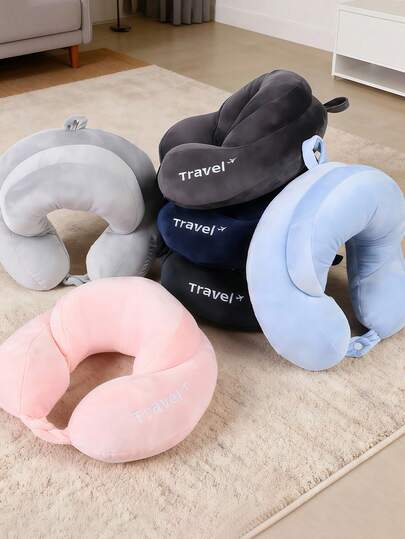 U-Shaped Soft Travel Neck Pillow, Ergonomic Nap Pillow For Men & Women, Suitable For Airplane, Car, Recliner, Portable For Travel, Camping, Office, Vacation