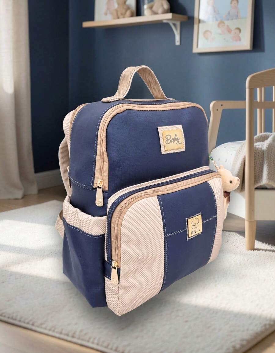 Mochila Bolsa Costas Maternidade Bebê Menino Menina Enxoval - Linha Deluxe