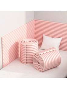 WholeNight 1 卷 2M 超厚超宽婴儿保险杠防护带，纯色 XPE 泡沫材料，可定制设计，自粘，柔软防水，条纹网格防撞设计，适用于保护墙角、窗台、床头和家具边缘，适合日常家居使用。 - 彩色 - 查看 13