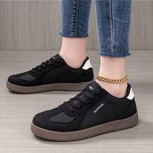Spring New Casual Shoes, Flat Classic German Training Shoes, Lightweight Sneakers - Black - View 6