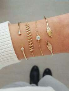 Set de 4 piezas Pulsera Decorativa - Oro amarillo - Ver 1