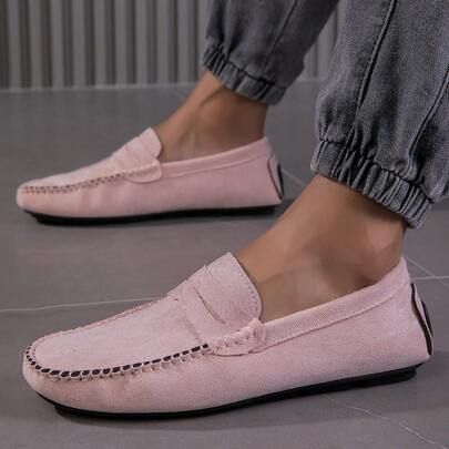 2026 New Breathable Handmade Loafers, Slip-On Slouchy Shoes, Korean Style British Soft Sole Casual Shoes For Men