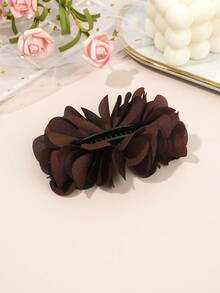1pc Floral Banana Hair Clip, Suitable For Ponytail, Thick Hair, Hair Accessory For Women & Girls,Travel,Birthday - Multicolor - View 4