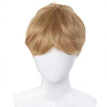 男士短款蓬松逼真合成假发，适合日常佩戴、男士日常角色扮演、派对、动漫、圣诞节装扮、生日、耐热纤维、角色扮演、狂欢节、圣帕特里克节、返校季、世界杯、角色扮演、派对、舞台表演、音乐节、婚礼、舞会等场合。 - 彩色 - 查看 5