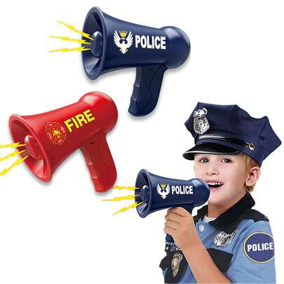 Voice Amplifier, Voice Changer, Megaphone, Handheld Voice Amplifier Toy, Suitable For Firefighters And Role-Playing, Suitable For Boys And Girls