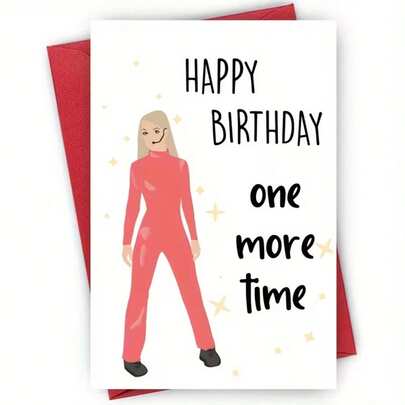 1 pièce, Carte d'anniversaire pour elle, Cadeau amusant pour elle, 21e anniversaire, Carte d'anniversaire pour la fête des 30 ans, Fille des années 90, Carte d'anniversaire de la meilleure amie de Britney