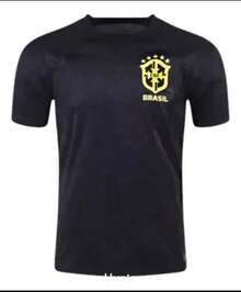 Brazil Black Gold Jersey - New Release - Men's - Perfect Gift For Men. - Vàng đen - Xem 2