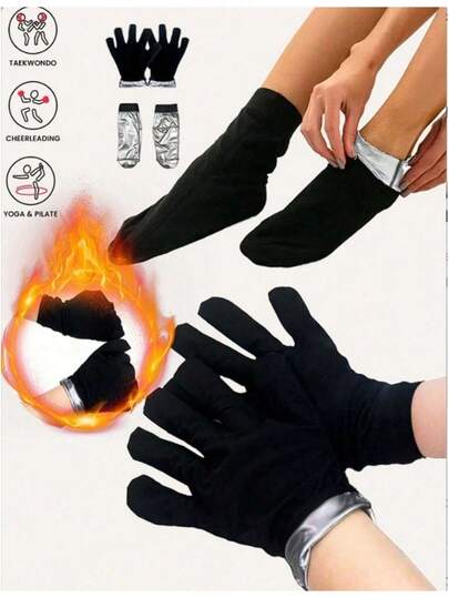 1pc New Outdoor Sports Gloves For Men And Women, Sauna Hand Protection, Moisturizing Training, Anti-Dryness, Anti-Cracking, Anti-Sweat, Daily Hand And Foot Protection And Care