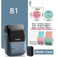 Niimbot B1 Mini Portable Thermal Printer, Pocket Label Printer Suitable For Self-Adhesive Stickers, UV Labels, Bluetooth Printing - Lake Blue Gray - View 14