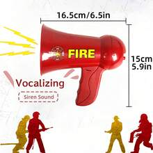 Voice Amplifier, Voice Changer, Megaphone, Handheld Voice Amplifier Toy, Suitable For Firefighters And Role-Playing, Suitable For Boys And Girls - Multicolor - View 3